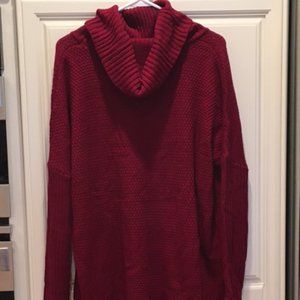 New Size L Oversized Cowl Neck Hi-Low Sweater